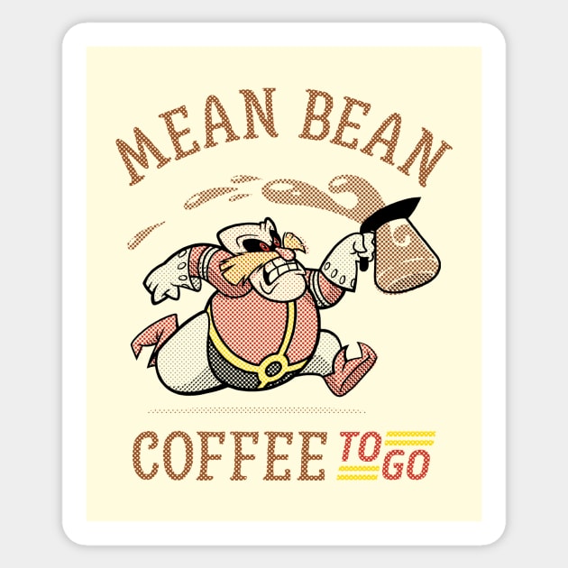 Mean Bean Coffee TO-GO Sticker by DCLawrenceUK